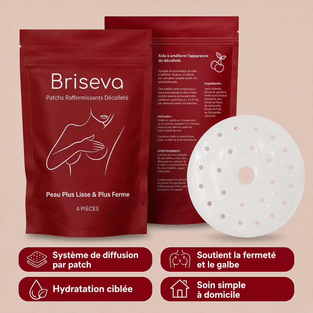 Briseva - Patchs Raffermissants Décolleté