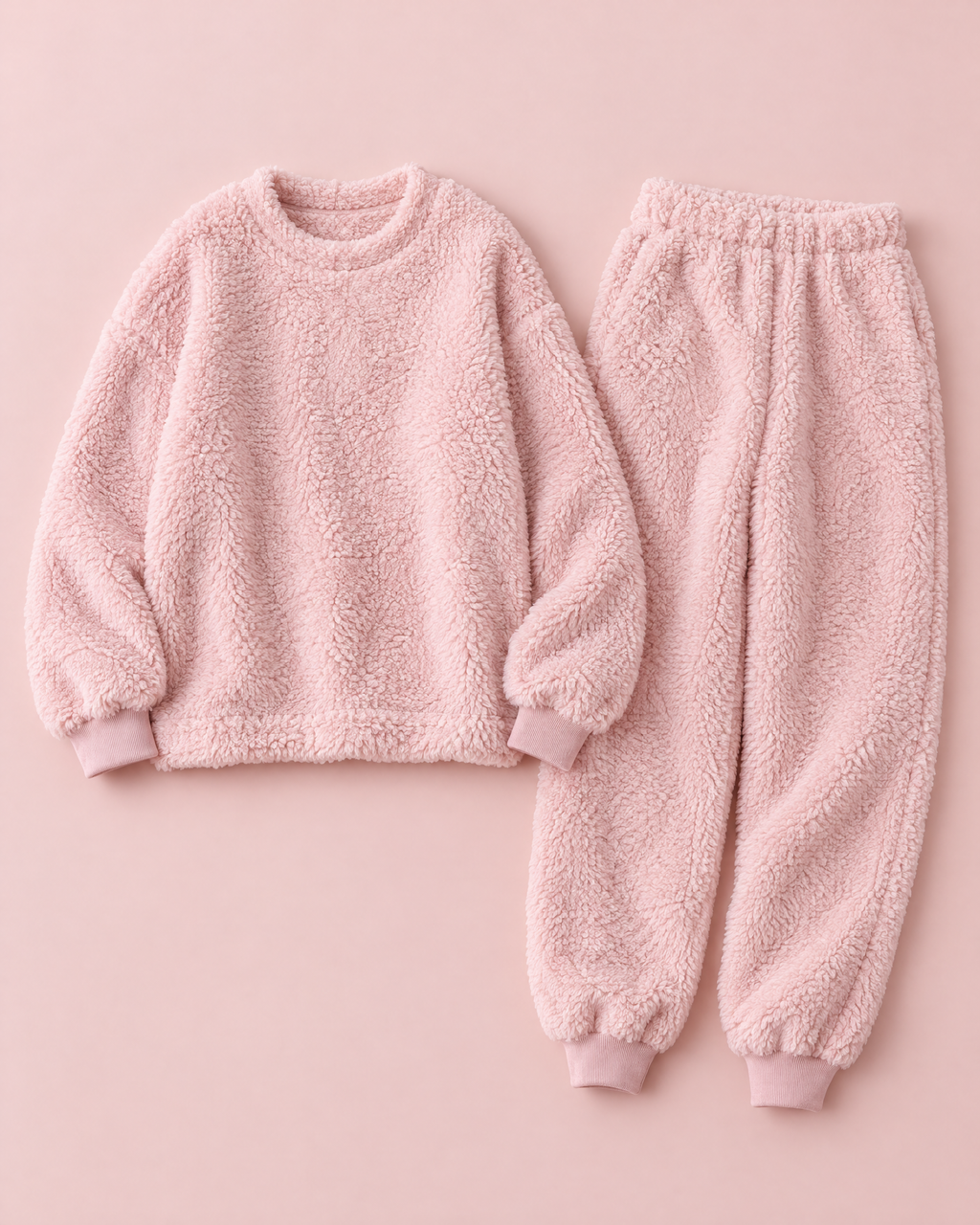 Ensemble pyjama douillet Briseva rose