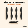 4 hélices de rechange pour le kit avion en papier Briseva
